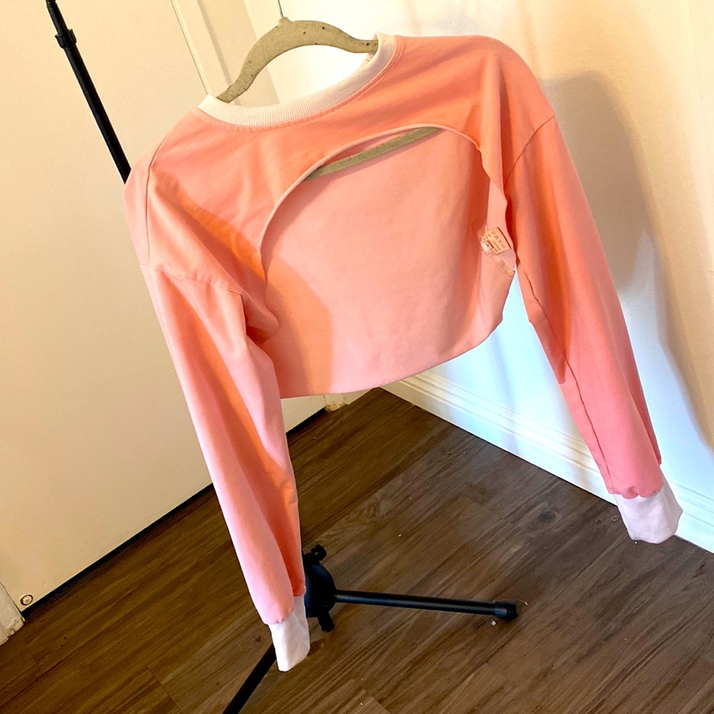 Modern unique pink sweater
